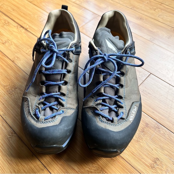 Salewa Women’s Mountain Trainer L Size 9 US Approach Hiking Shoes Pewter Riviera - Picture 14 of 14